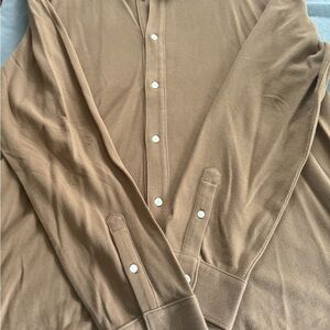 Everlane Tan Casual Button Down Shirt
